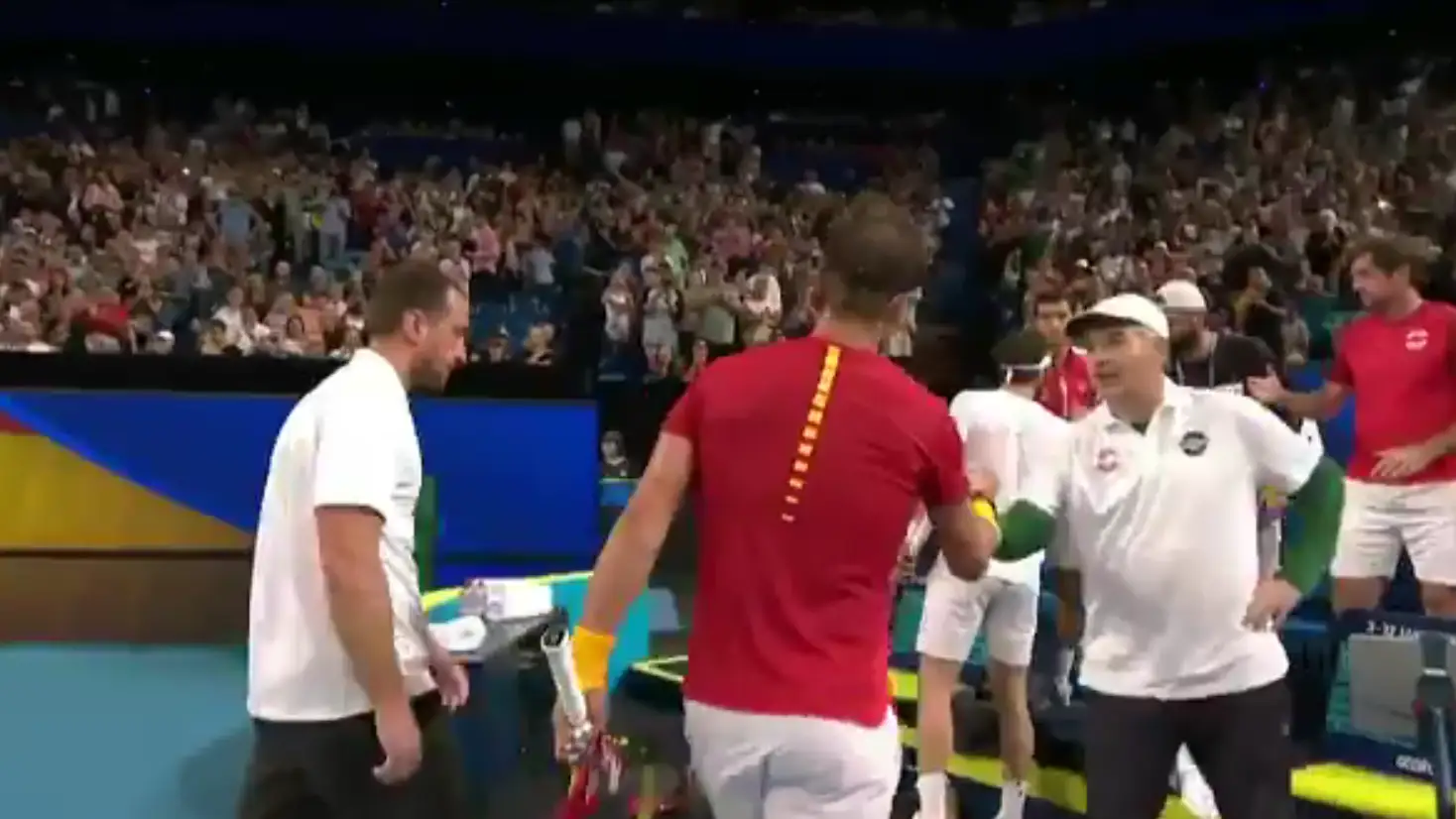 Nadal saluda a la plantilla georgiana Tenis