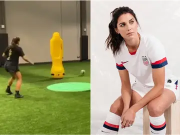Alex Morgan se entrena estando embarazada Alex Morgan se entrena estando embarazada