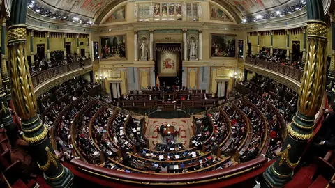 Imagen del interior del hemiciclo del Congreso Imagen del interior del hemiciclo del Congreso