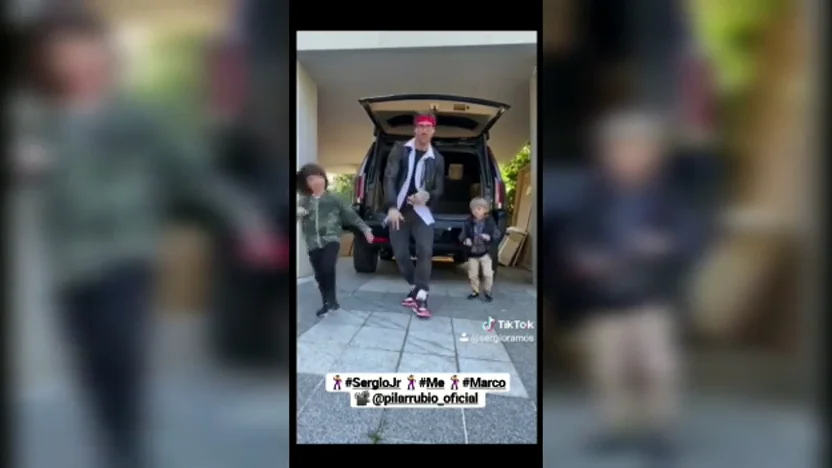 Sergio Ramos 'revienta' las redes con este baile con mucho 'flow' junto a sus hijos