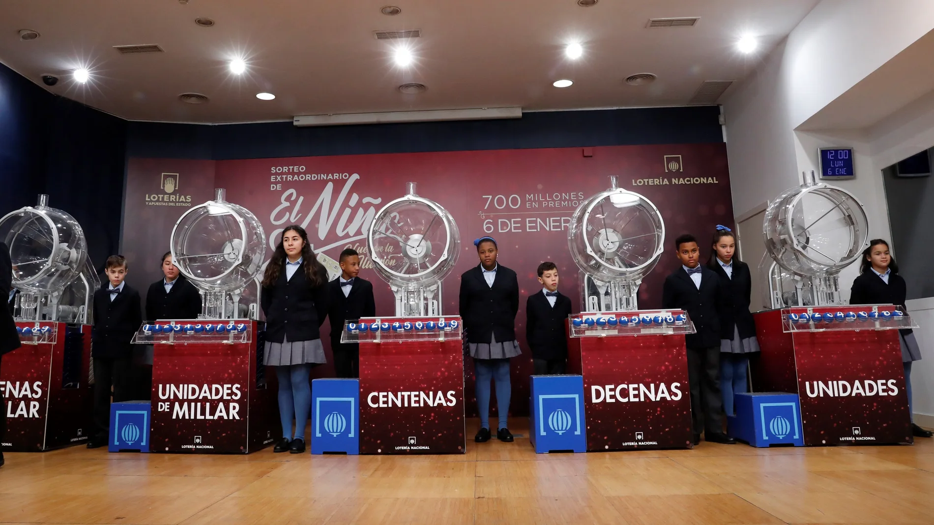 Vista del tradicional Sorteo Extraordinario del Niño. Vista del tradicional Sorteo Extraordinario del Niño.