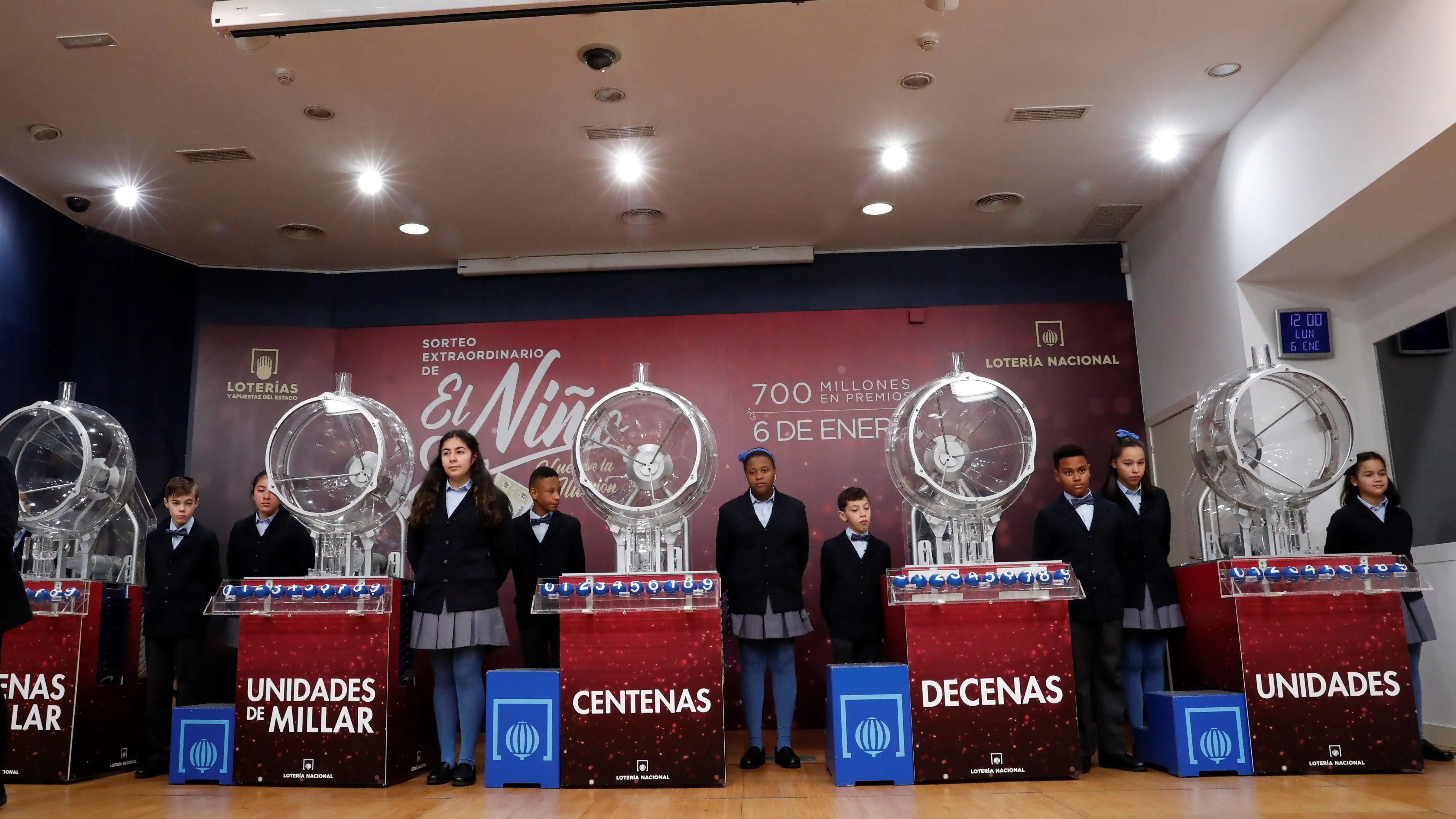 Vista del tradicional Sorteo Extraordinario del Ni&ntilde;o.