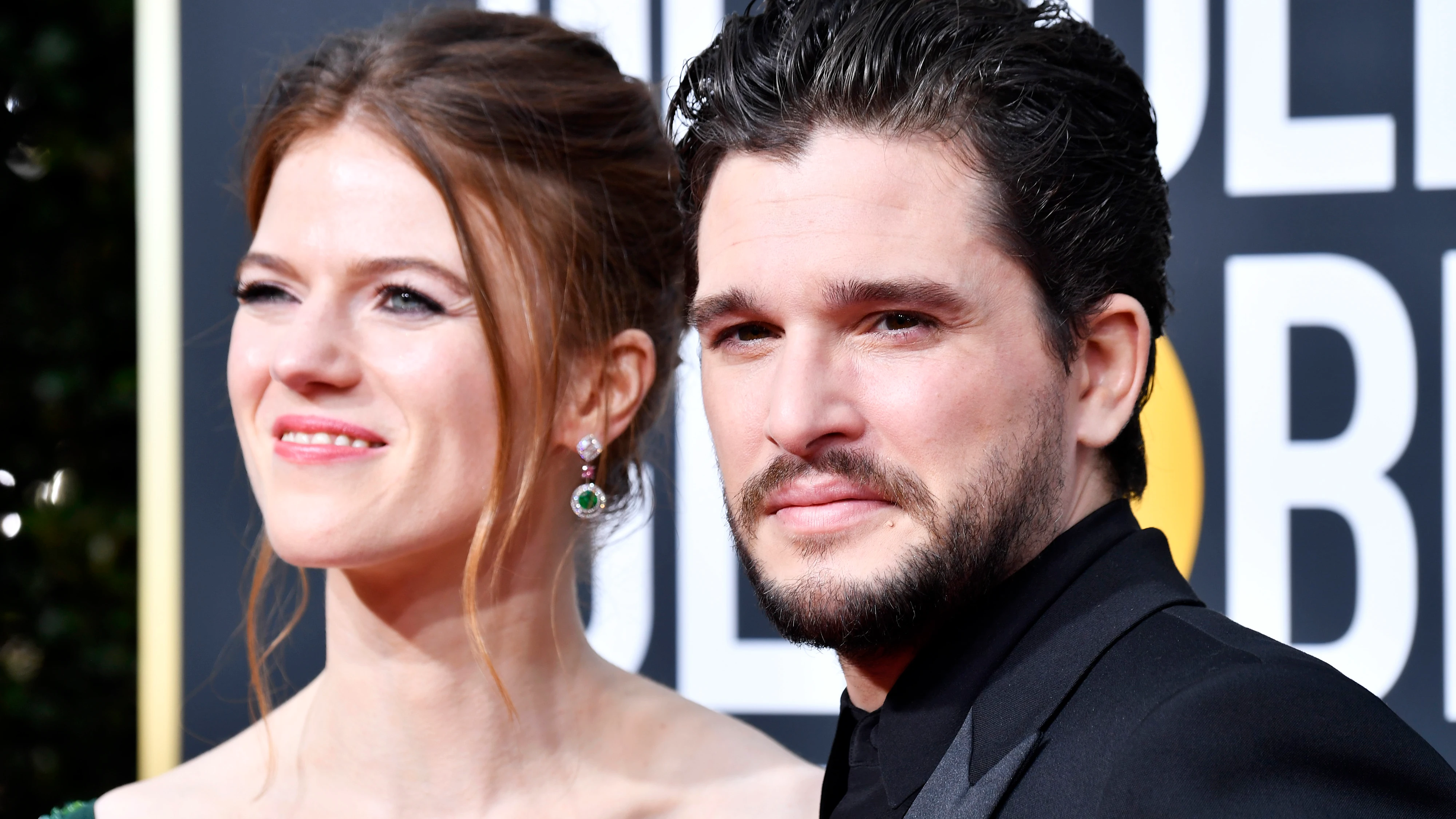 Kit Harington ('Juego de Tronos') y Rose Leslie en los Globos de Oro 2020