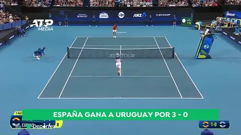 España arrolla a Uruguay y sigue invicta en la ATP Cup España arrolla a Uruguay y sigue invicta en la ATP Cup