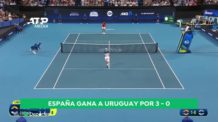 España arrolla a Uruguay y sigue invicta en la ATP Cup España arrolla a Uruguay y sigue invicta en la ATP Cup