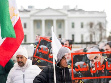Protestas iraníes a las puertas de la Casa Blanca