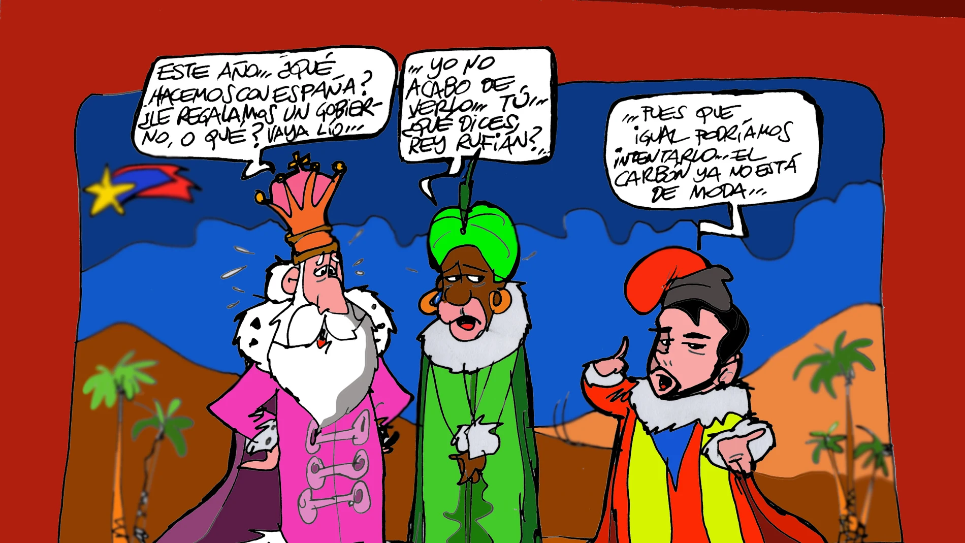 Los Reyes Magos, en la viñeta gráfica de la semana Los Reyes Magos, en la viñeta gráfica de la semana