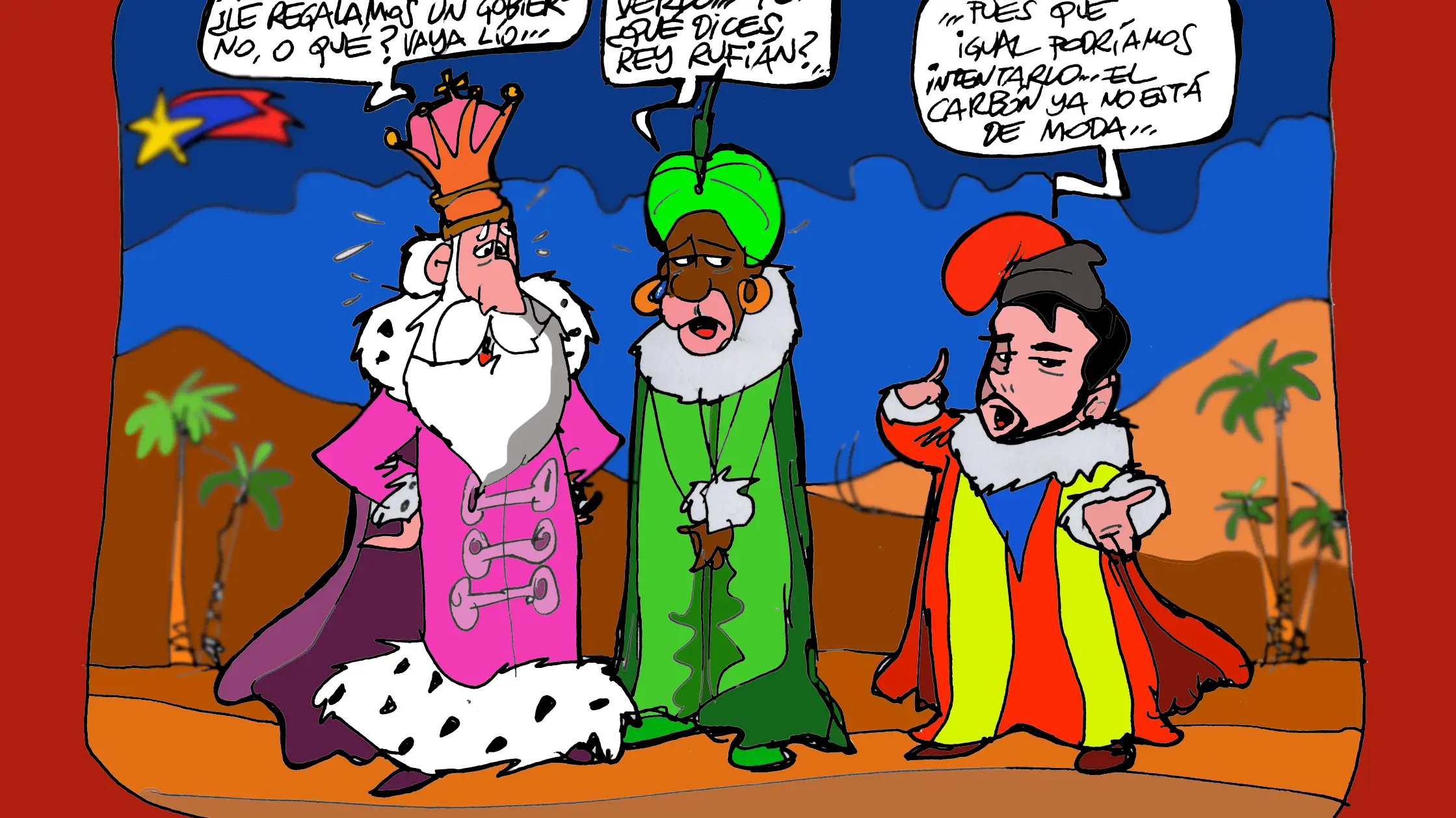 Los Reyes Magos, en la vi&ntilde;eta gr&aacute;fica de la semana
