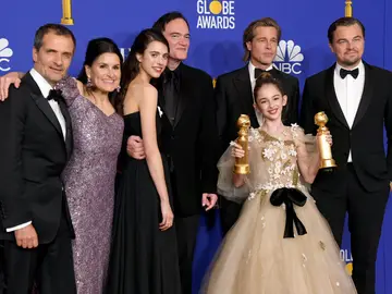 El equipo de 'Érase una vez... en Hollywood' en los Globos de Oro El equipo de 'Érase una vez... en Hollywood' en los Globos de Oro