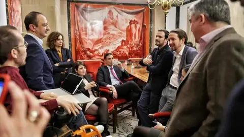 La trastienda del acuerdo de gobierno entre PSOE y Unidas Podemos Pacto PSOE-Podemos