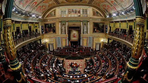 Vista del pleno del Congreso de los Diputados Vista del pleno del Congreso de los Diputados
