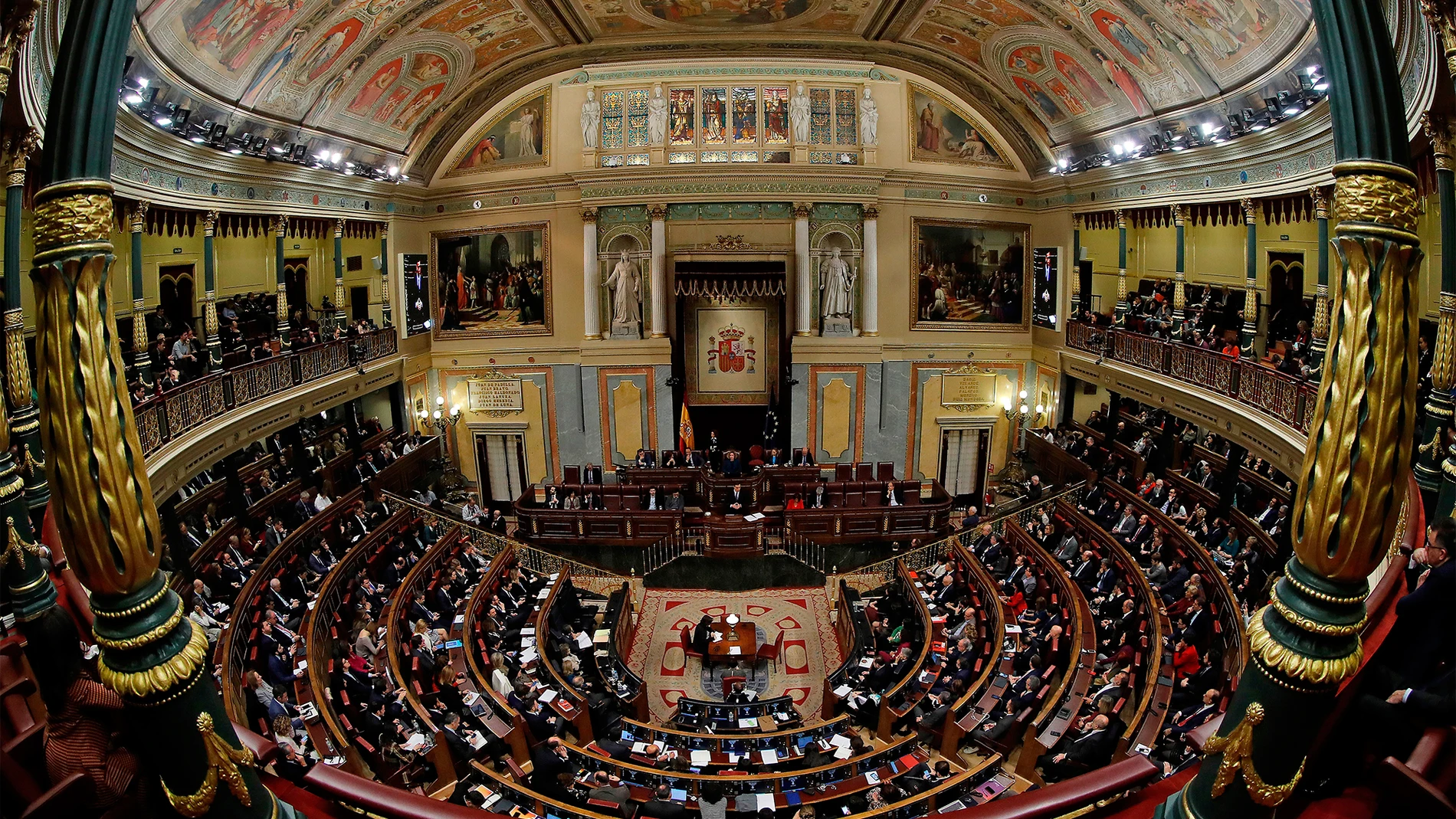 Vista del pleno del Congreso de los Diputados Vista del pleno del Congreso de los Diputados