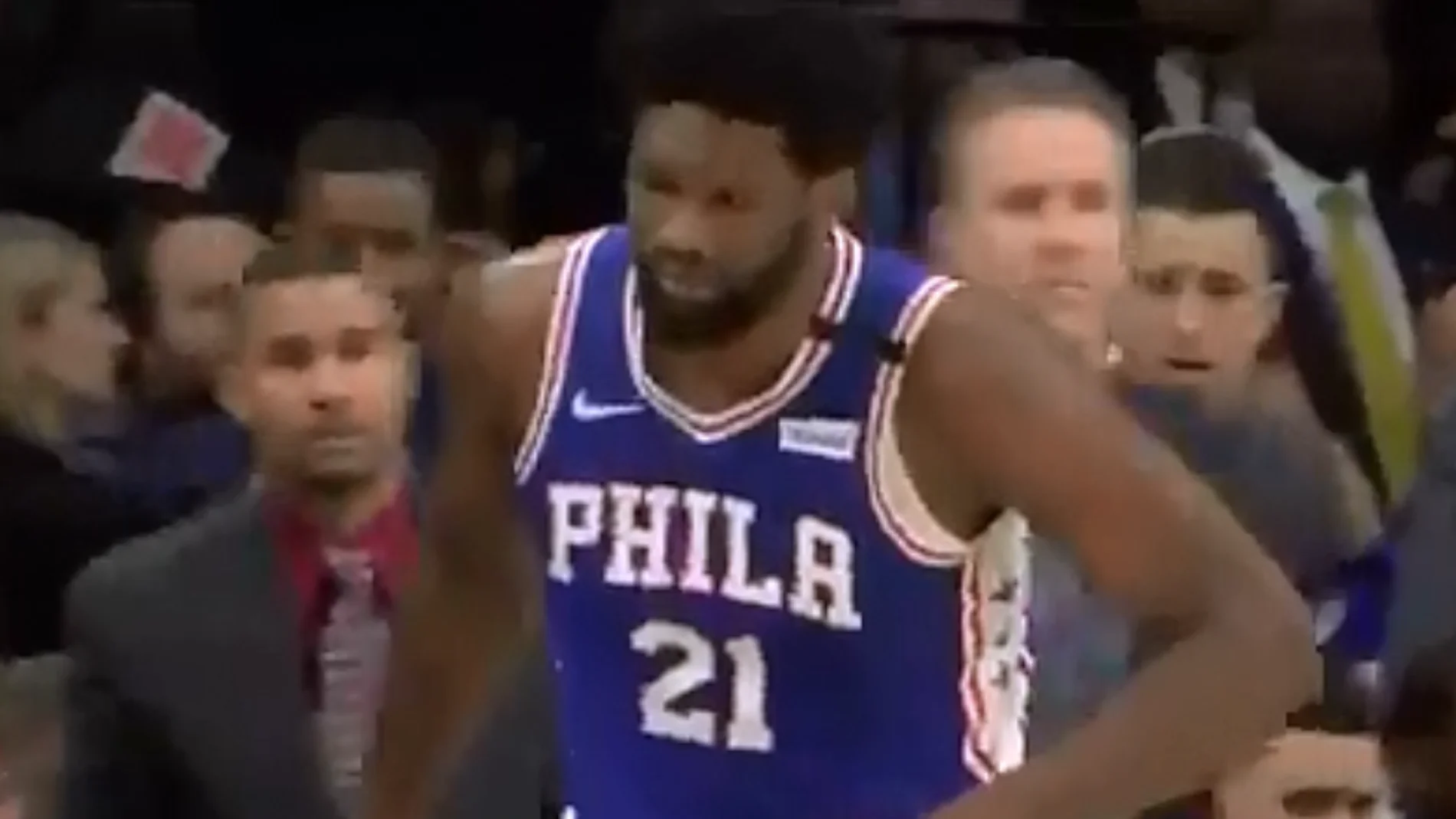 Embiid tras su lesión Embiid tras su lesión