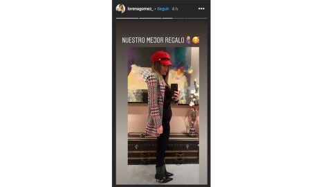 Lorena Gómez presume de tripita de embarazada 