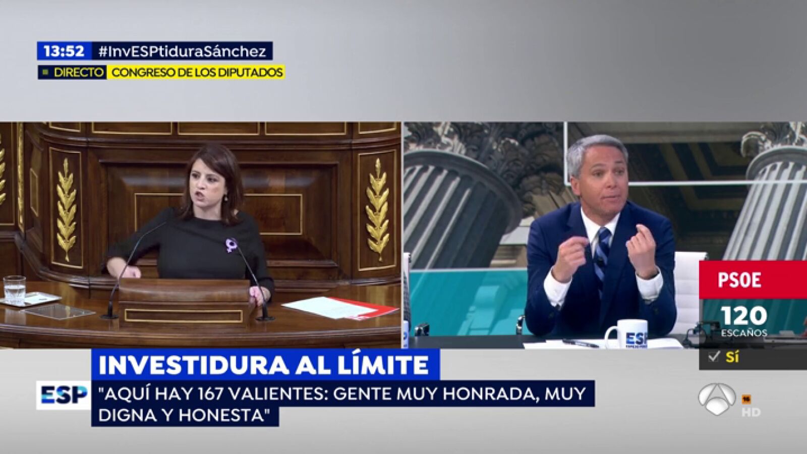 Vicente Vallés, sobre la investidura de Pedro Sánchez: 