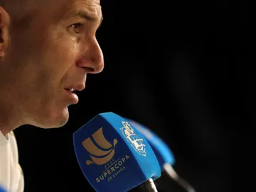 Zinedine Zidane, en rueda de prensa Zinedine Zidane, en rueda de prensa
