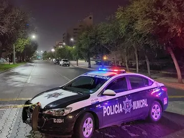 Imagen de archivo de un coche de Policía en México Imagen de archivo de un coche de Policía en México