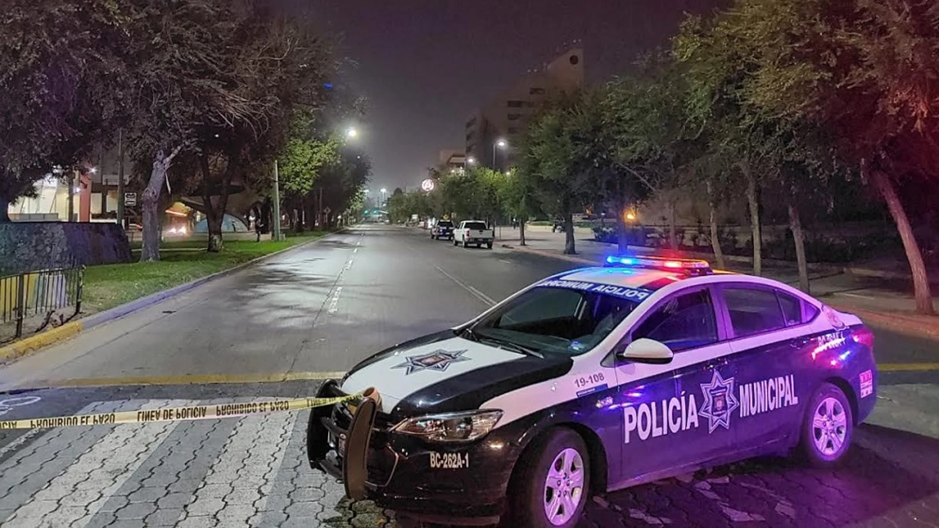 Imagen de archivo de un coche de Policía en México Imagen de archivo de un coche de Policía en México