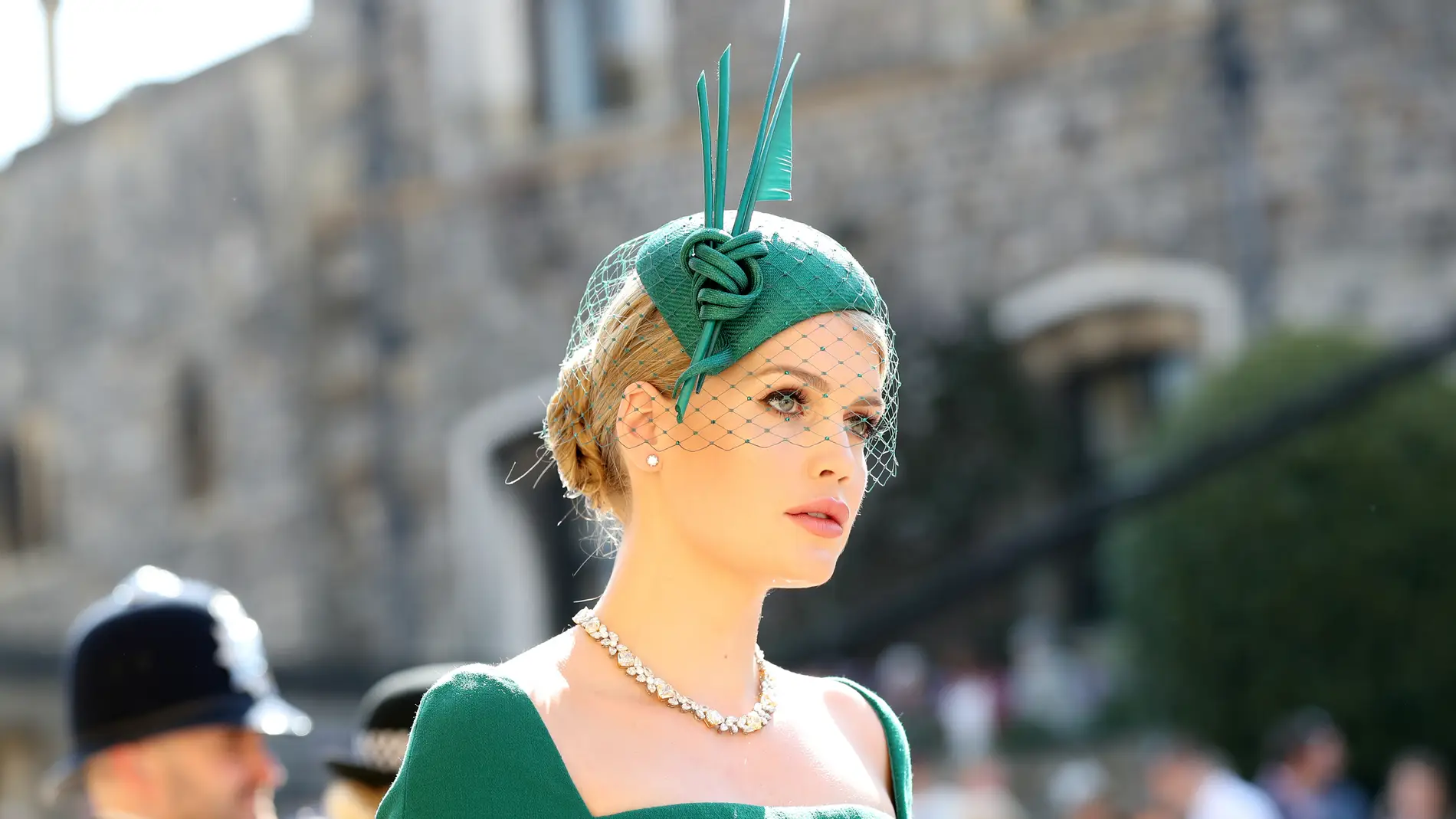 Lady Kitty Spencer durante la boda de Meghan y Harry