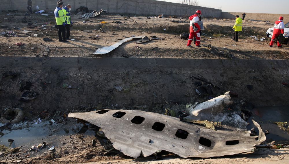 Accidente de avión en Irán