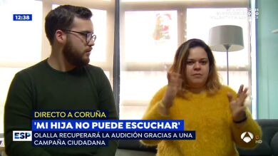 La emoción de los padres de una niña sorda que podrá recuperar sus implantes gracias a las donaciones