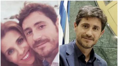 Víctor Sánchez del Amo, con su mujer Víctor Sánchez del Amo, con su mujer
