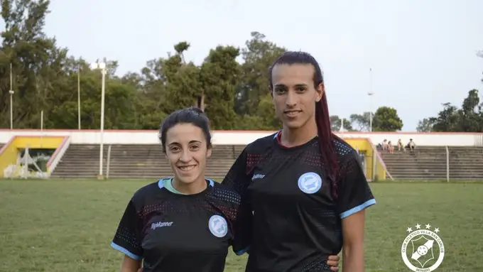 Las futbolistas Ludmila Angeli y Mara Gómez Las futbolistas Ludmila Angeli y Mara Gómez