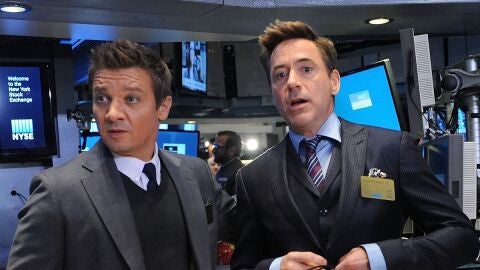 Jeremy Renner y Robert Downey Jr. 