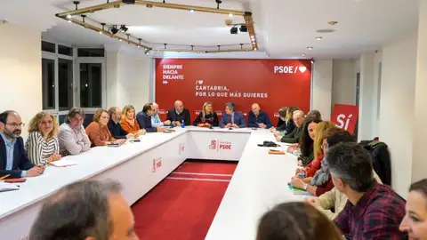 Los miembros de la ejecutiva del PSOE cántabro Los miembros de la ejecutiva del PSOE cántabro