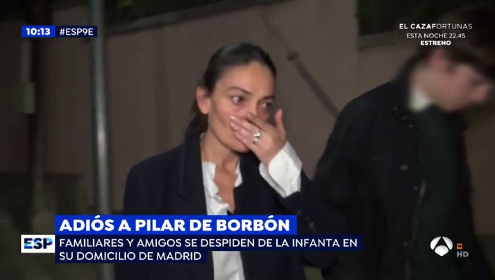 La modelo Laura Ponte muy afectada por la muerte de Pilar de Borbón.