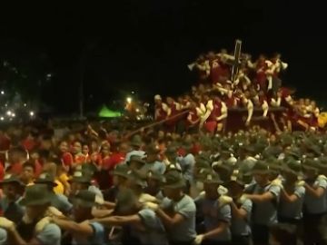 Procesión del cristo negro en Filipinas