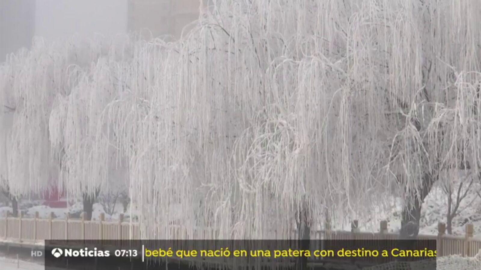 Espectaculares paisajes nevados en el norte de China