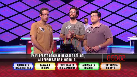 Pinocho pone por delante a los 'Sherpas de Iberia' sobre 'Los dispersos' en '¡Boom!' Pinocho pone por delante a los 'Sherpas de Iberia' sobre 'Los dispersos' en '¡Boom!'