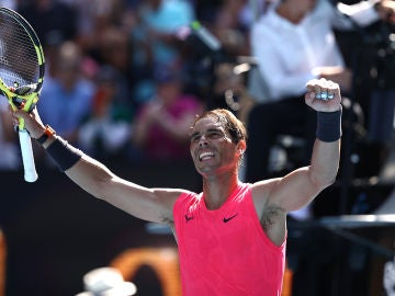 Open de Australia 2020: Rafa Nadal celebra la victoria ante Hugo Dellien