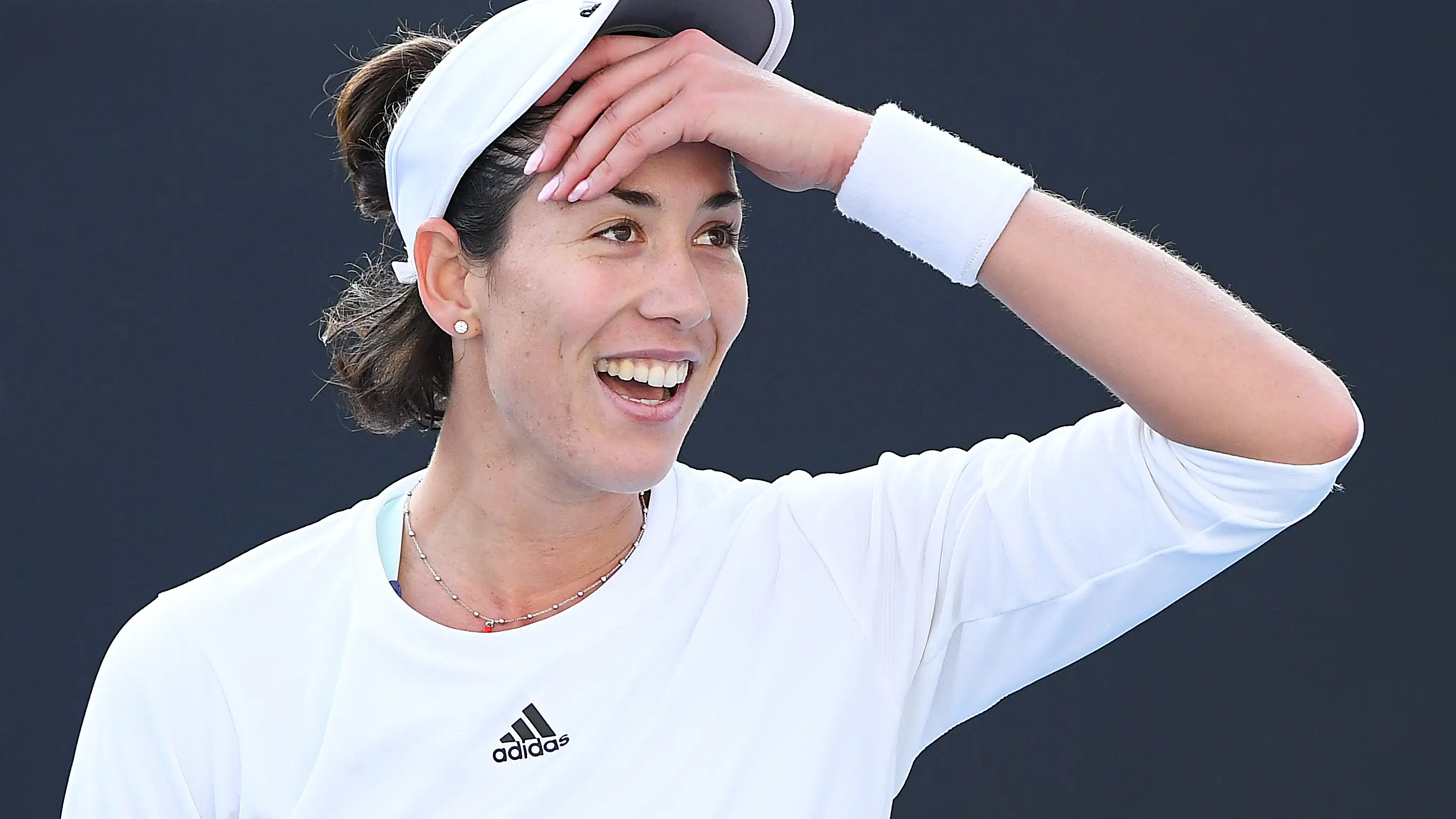 Garbiñe Muguruza, en su estreno en el Open de Australia 2020 Garbiñe Muguruza, en su estreno en el Open de Australia 2020