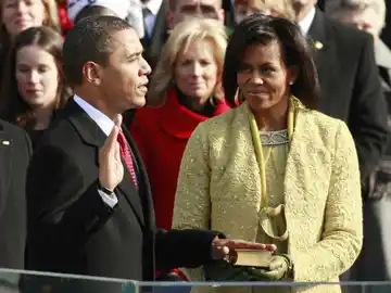 Obama toma posesión en 2008 Obama toma posesión en 2008