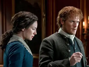 Claire y Jamie en 'Outlander' Claire y Jamie en 'Outlander'