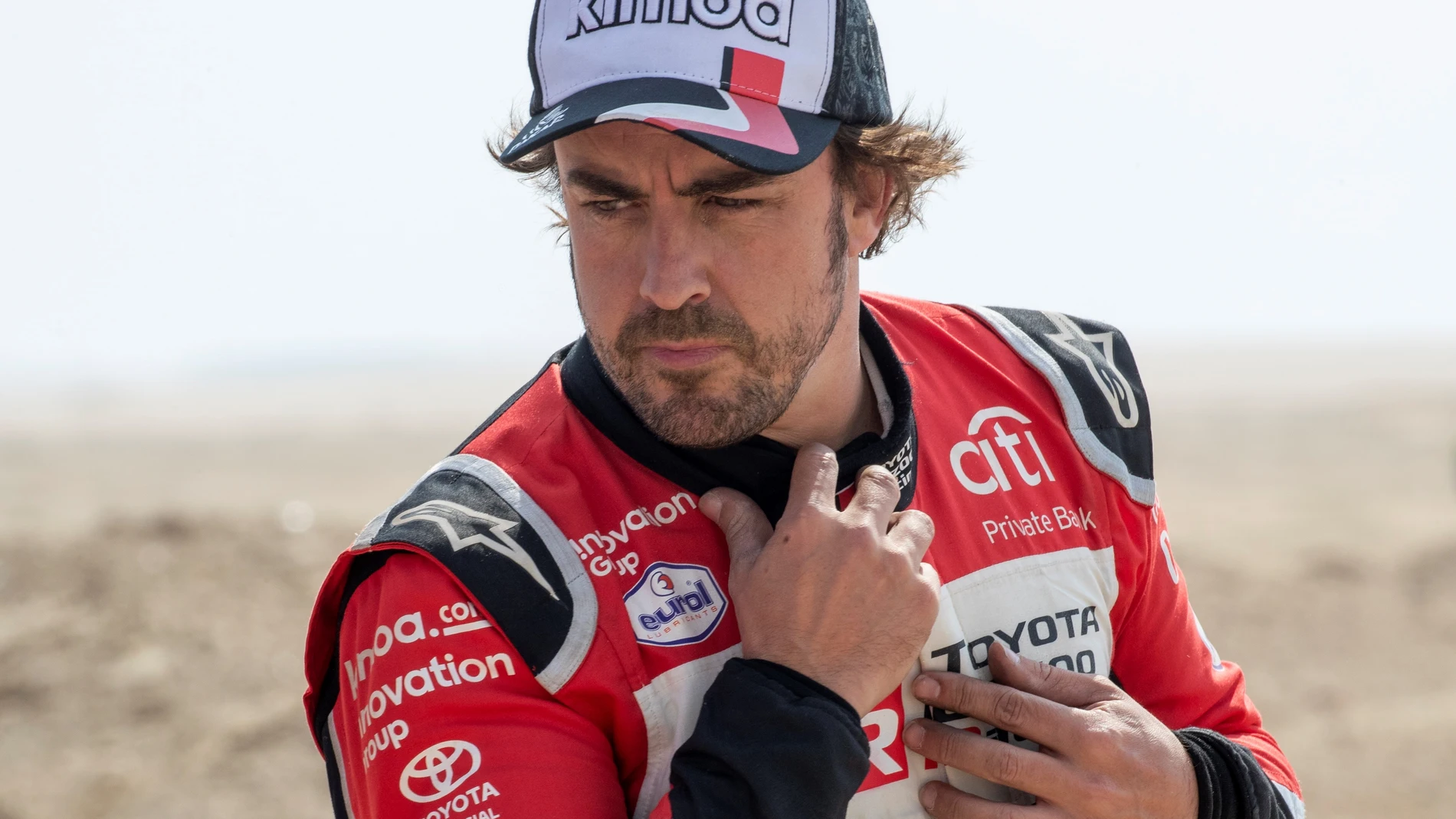 Fernando Alonso, durante el Dakar Fernando Alonso, durante el Dakar