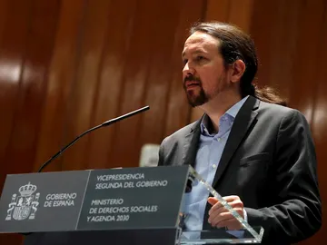 El vicepresidente de Derechos Sociales, Pablo Iglesias El vicepresidente de Derechos Sociales, Pablo Iglesias