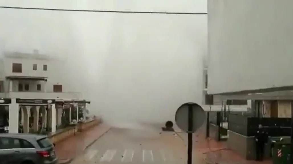 Oleaje en Menorca. Oleaje en Menorca.