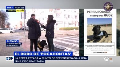 Clara, la niña discapacitada a la que han robado su perra adiestrada a punta de pistola