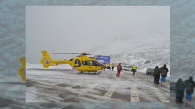 La terrible escena del atropello de Misael, arrollado por un conductor bajo la nieve