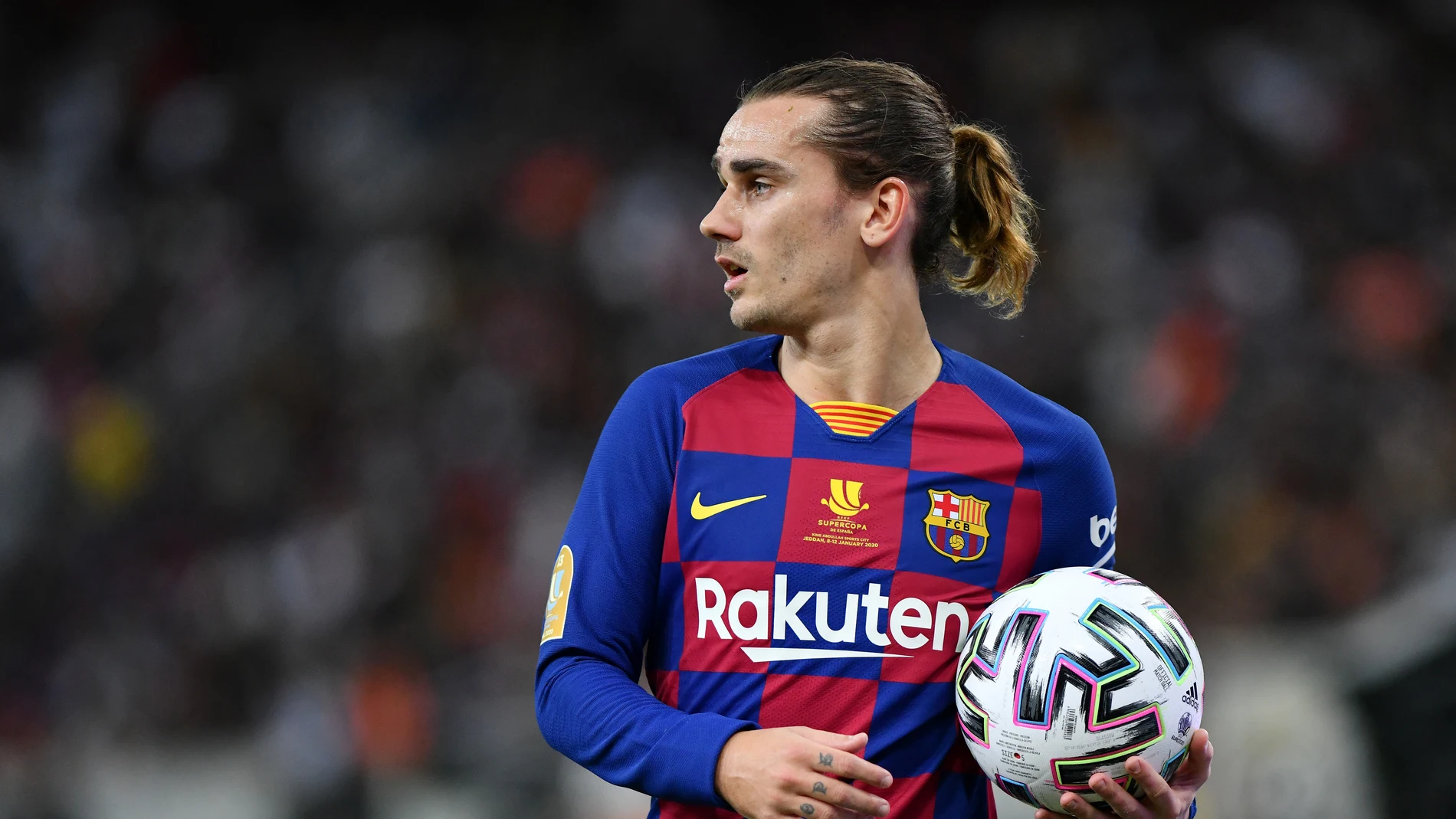 Griezmann, en un partido con el Barça Griezmann, en un partido con el Barça