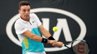 Roberto Bautista, en acci&oacute;n en el Open de Australia