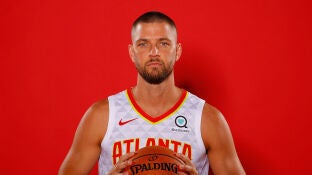 Chandler Parsons, durante el Media Day de los Atlanta Hawks