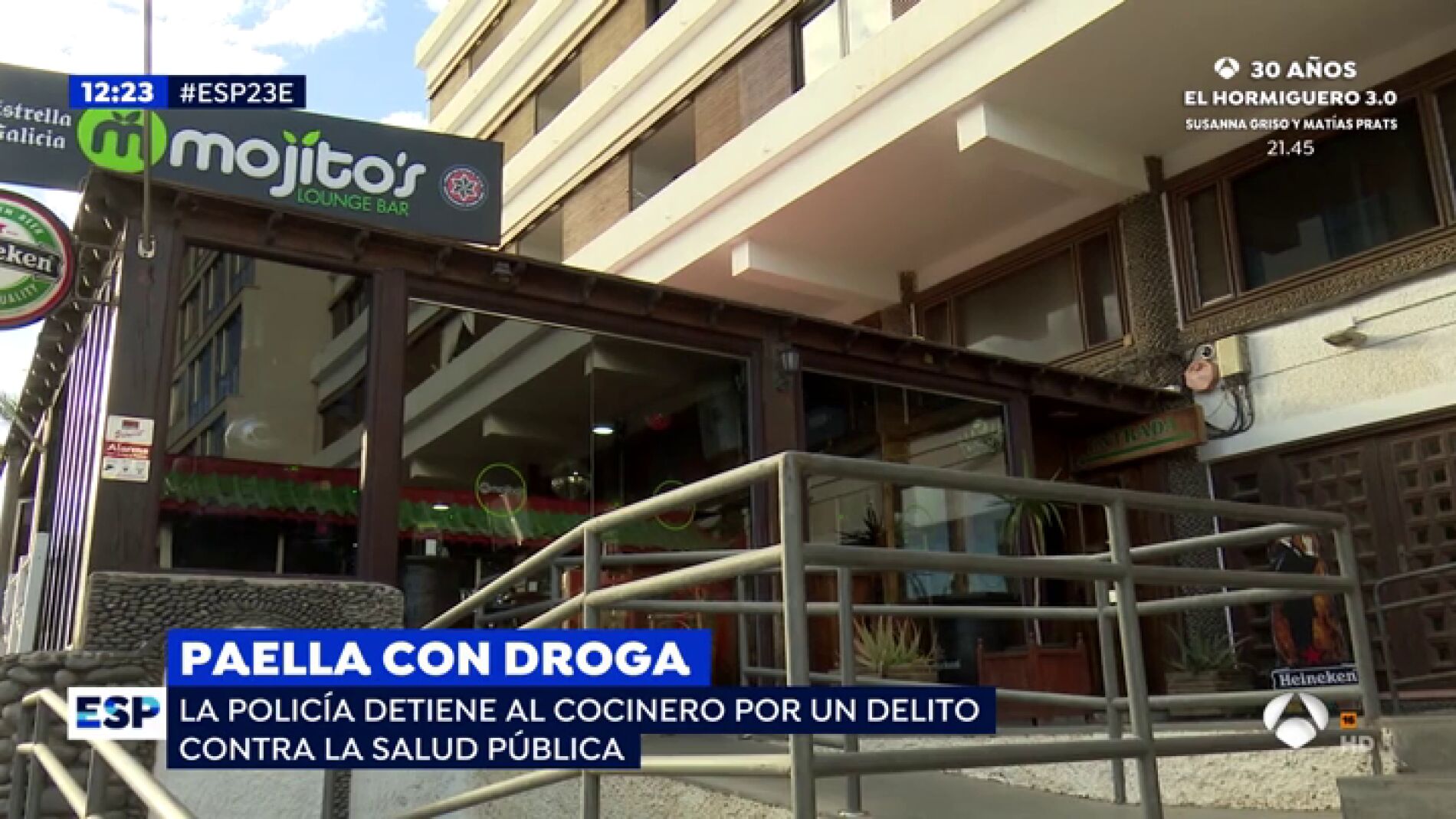 Paella con droga
