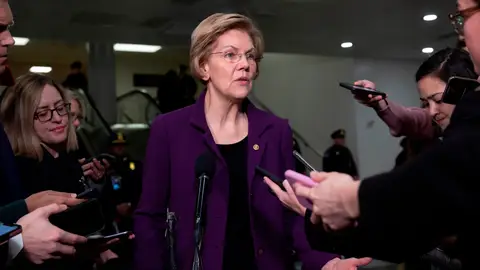 La aspirante demócrata Elizabeth Warren. La aspirante demócrata Elizabeth Warren.