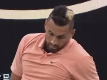 Kyrgios, en su partido del Open de Australia Kyrgios, en su partido del Open de Australia