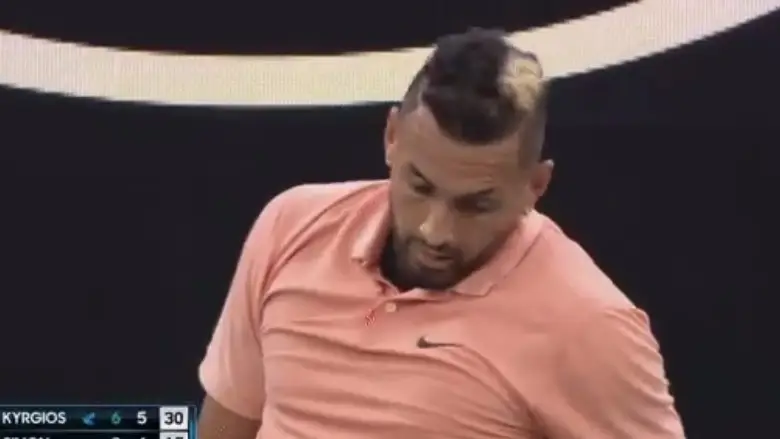 Kyrgios, en su partido del Open de Australia