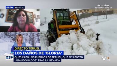 Los vecinos de Teruel, indignados por el abandono en el temporal 'Gloria': 